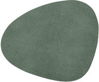 Lind DNA Tischset Curve L Recyceltes Leder Hippo Pastell Gr&uuml;n, Ma&szlig;e: 37cm x 44cm,