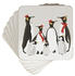 Pimpernel Christmas Penguin Glasuntersetzer 6er Pack Grau