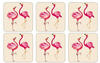 Pimpernel Flamingo Glasuntersetzer 6er Pack Rosa
