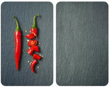 Wenko Abdeckplatten 2er Set Cayenne Glas Wenko Abdeckplatten 2er Set Cayenne Glas