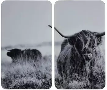 Wenko Abdeckplatten 2er Set HIGHLAND Cattle