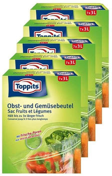 Toppits Obst- und Gemüse-Beutel 7x3Liter ( 5er Pack)