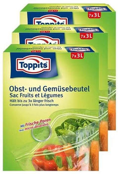 Toppits Obst- und Gemüse-Beutel 7x3Liter ( 3er Pack)