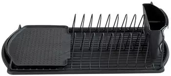 Wenko Geschirrabtropfer Basic schwarz 14957437