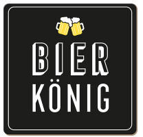 Grafik Werkstatt Bielefeld Korkuntersetzer Bier König