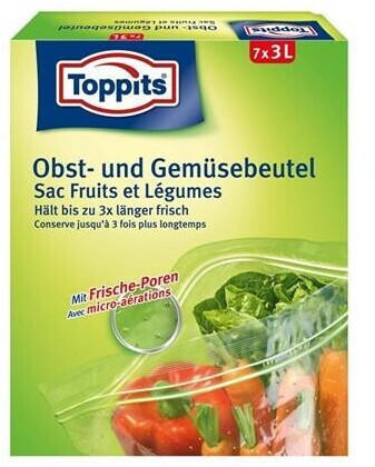 Toppits Obst- und Gemüse-Beutel 7x3Liter ( 1er Pack)
