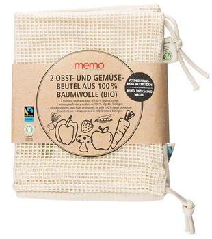 memo AG Bio-Baumwollbeutel für Obst und Gemüse, 2 Stk.