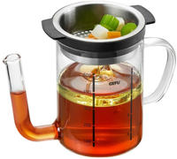 GEFU Fetttrennkanne "SEPARATO" Borosilikatglas effektive Fettabscheidung, 0,5 Liter