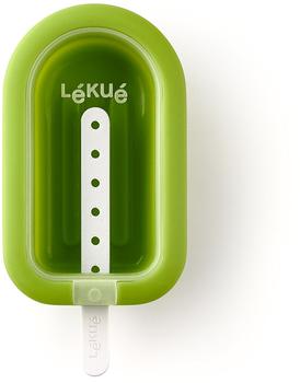 Lékué Eisform XL stapelbar in grün, Silikon, 16.5 x 7.5 x 2.6 cm
