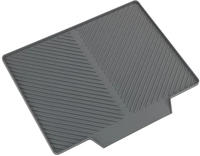 Abtropfmatte Nelia Maxi, 40 X 35, Grau, Kunststoff (tpr) Grau - Grau - Wenko