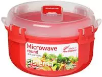 sistema Mikrowellenbeh&auml;lter Rund mit Ventil 915 ml rot