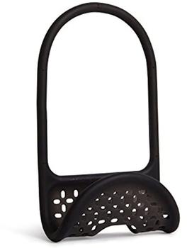 Umbra Spülbecken-Organizer Sling Sink Caddy, schwarz, flexible Spülbeckenablage, Kunststoff