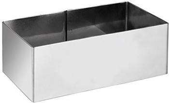 ibili Dessertring rechteckig 8x5x4,5 cm aus Edelstahl, Silber, 8 x 5 x 4.5 cm