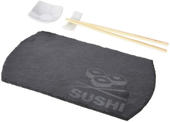 NeueTischkultur Sushi-Set 4-teilig Schiefer/Bambus/Keramik