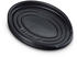 ovale 16 cm Schwarz Matt