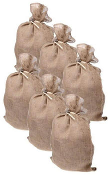 Garpet Kartoffelsack 85x50 cm Jute S&auml;cke Getreide Nuss Sack, (6-tlg)