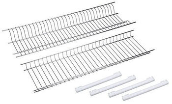 Sauvic 92175-Geschirrständer für Schränke von 75 cm, aus 304 Edelstahl (2 Stücke)
