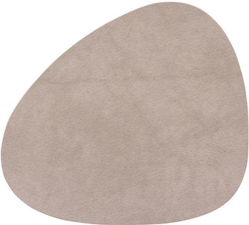 LINDDNA Glasuntersetzer CURVE 8-teilig Leder Nupo 11 x 13 cm Normad Grey