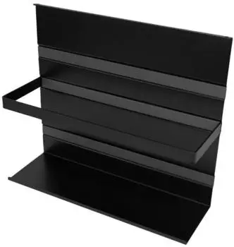 Kesseböhmer Linero MosaiQ EasyLine Nischensystem Küchenreling schwarz 600-800mm