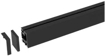 Kesseböhmer Linero Mosaiq Küchenreling Nischensystem schwarz 900mm