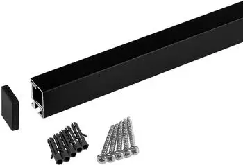 Kesseböhmer Linero MosaiQ EasyLine Nischensystem schwarz 600-800mm