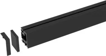 Kesseböhmer Linero Mosaiq Küchenreling Nischensystem schwarz 600mm