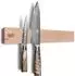 LuxusKollektion Magnetische Messerleiste Holz, 16 Zoll, beige