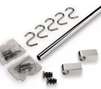 Sotech Küchenreling Set 900mm, verchromt, Rohr-Ø 16mm