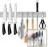 LuxusKollektion Magnetleiste Messer 50cm Edelstahl selbstklebend mit 3 Haken