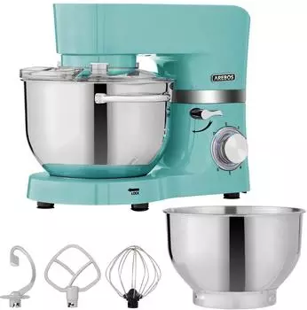 Arebos K&uuml;chenmaschine 1500W 5,5l T&uuml;rkis
