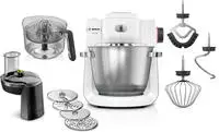 BOSCH K&uuml;chenmaschine "Serie 6 MUMS6EW24D, f&uuml;r schwere und gro&szlig;e Teigmengen,