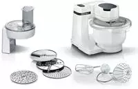 BOSCH K&uuml;chenmaschine "MUMS2EB01 MUM Serie 2" Durchlaufschnitzler, 3 Reibescheiben,