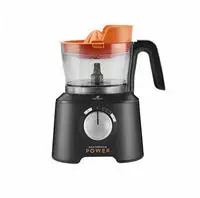 Karaca Mastermaid Power Max 11 in 1 K&uuml;chenroboter Gl&auml;nzend Schwarz 2500 W, Black,