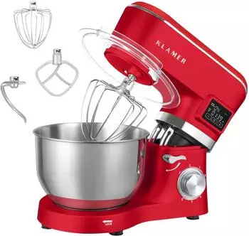 KLAMER Küchenmaschine Classic 1400W rot