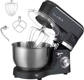 KLAMER K&uuml;chenmaschine Classic 1400W grau