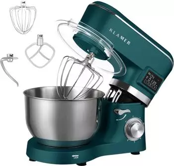 KLAMER K&uuml;chenmaschine Classic 1400W gr&uuml;n