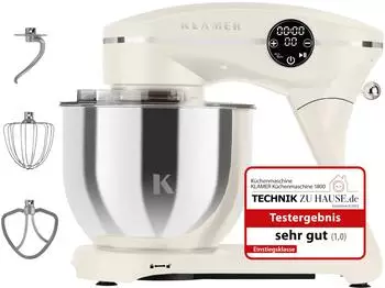 KLAMER K&uuml;chenmaschine 1800W creme