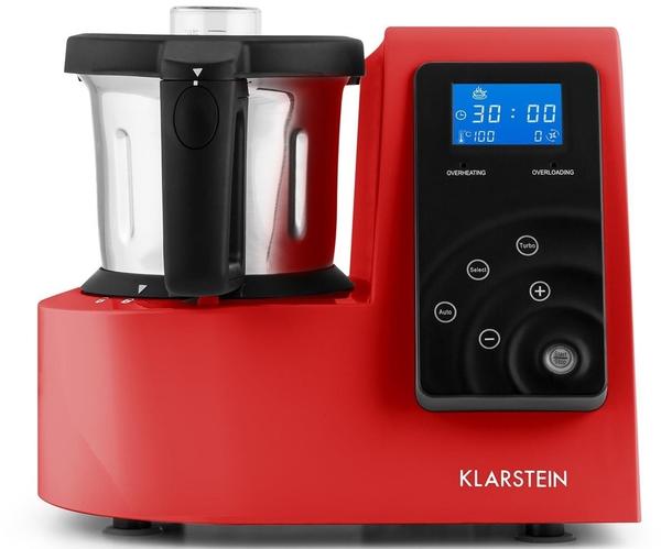 Küchenmaschine mit Kochfunktion Leistung & Ausstattung Klarstein Kitchen Hero rot