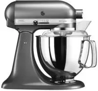 KitchenAid 4,8 L 5KSM175 Artisan K&uuml;chenmaschine Medaillon Silber