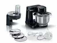 BOSCH K&uuml;chenmaschine "MUMS2EB01 MUM Serie 2" Durchlaufschnitzler, 3 Reibescheiben,