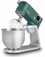 H.Koenig KM128 K&uuml;chenmaschine, professionell, multifunktionell, 5 l, Edelstahl,