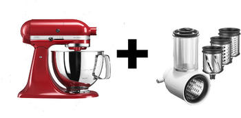 KitchenAid 5KSM125 + Veggi Set rot
