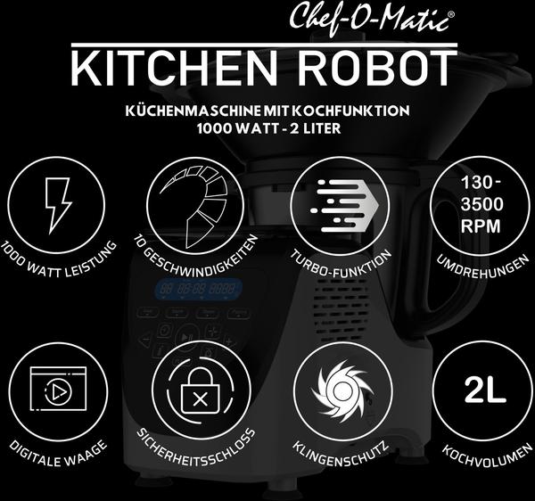 Best Direct Chef-O-Matic Kitchen Robot weiß