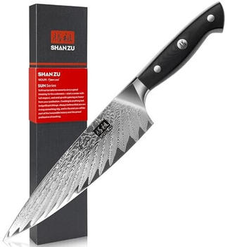 SHAN ZU Kochmesser High Carbon Damast (20 cm)