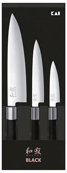 KAI Knife set Wasabi Black 10 cm, 15 cm, 20 cm black