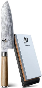KAI Shun Classic White Set 2-tlg. Santoku Schleifstein Küchen