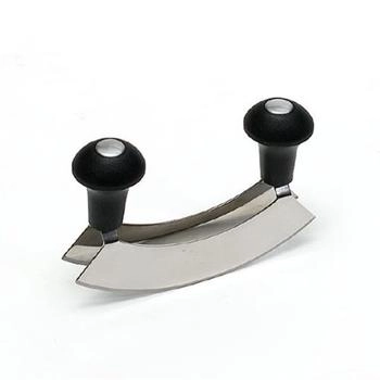 Axxentia Wiegemesser doppelt 17 cm mit Kunststoffgriffen