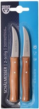 Gr&auml;we Sch&auml;lmesser Holzgriff 2-teilig