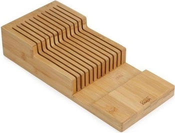 Joseph Joseph Drawerstore Knife Organiser Holds Up to 12+ Knives Kitchen Organisation & Drawer Storage Bamboo