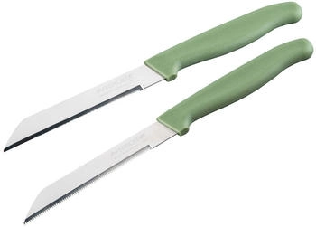 Nirosta Gemüsemesser-Set Elemental, 2 Stück, grün